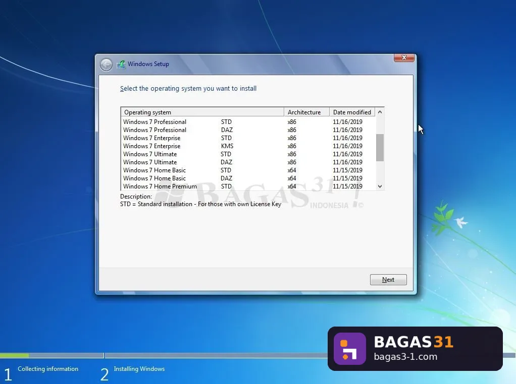 Windows 7 SP1 AIO Oktober - Download Gratis Full Version | Bagas31
