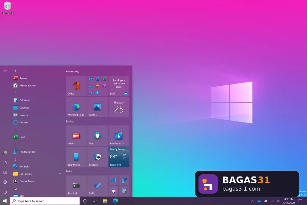 Windows 10 Pro 20H2 AIO Terbau Updated - Download Gratis Full Version | Bagas31