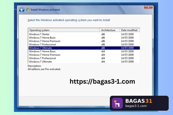 Windows 7 Aio 32/64 Activator - Download Gratis Full Version | Bagas31