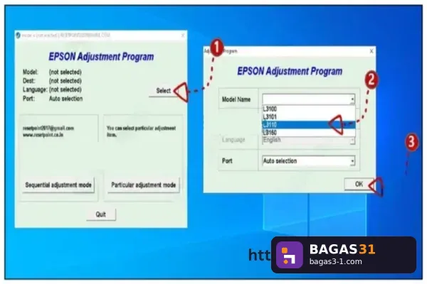 Resetter Epson L3110 - Download Gratis Full Version | Bagas31