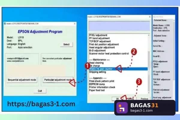 Resetter Epson L3110 - Download Gratis Full Version | Bagas31
